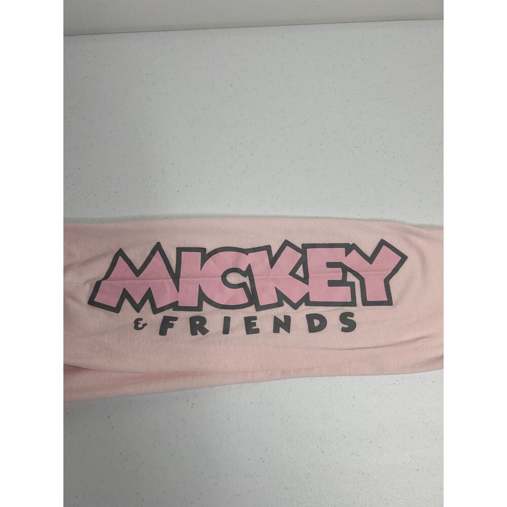 Disney Mickey & Friends Long Sleeve T-Shirt Sz 2X Pink Cropped Fit - Picture 3 of 7